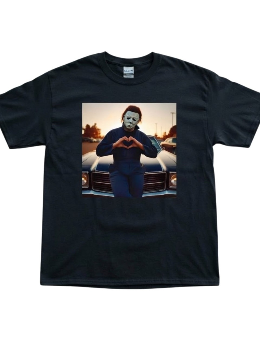Michael Horror Heart Hands 90s Halloween Movie T-Shirt
